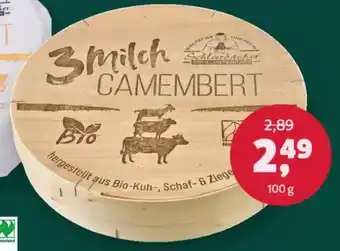 Denn's Biomarkt 3 Milch Camembert Angebot