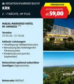 Hofer Reisen Kroatien/kvarner bucht krk Angebot