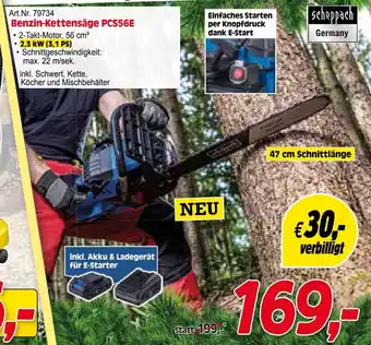 Zgonc Benzin-Kettensäge PCS56E Angebot