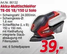 Zgonc Akku-Multischleifer TE-OS 18/150 Li Solo Angebot