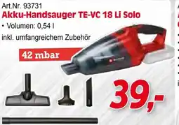 Zgonc Akku-Handsauger TE-VC 18 Li Solo Angebot