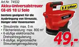 Zgonc Akku-Universalstreuer GE-US 18 Li Solo Angebot