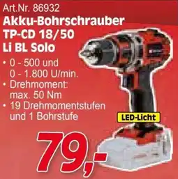 Zgonc Akku-Bohrschrauber TP-CD 18/50 Li BL Solo Angebot