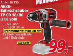 Zgonc Akku- Bohrschrauber TP-CD 18/80 Angebot