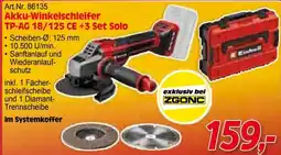 Zgonc Akku-Winkelschleifer TP-AG 18/125 CE +3 Set Solo Angebot