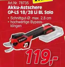 Zgonc Akku-Astschere GP-LS 18/28 Li BL Solo Angebot