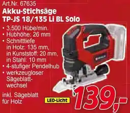 Zgonc Akku-Stichsäge TP-JS 18/135 Li BL Solo Angebot