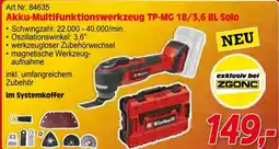 Zgonc Akku-Multifunktionswerkzeug TP-MG 18/3,6 BL Solo Angebot