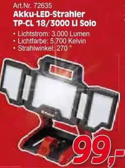 Zgonc Akku-LED-Strahler TP-CL 18/3000 Li Solo Angebot