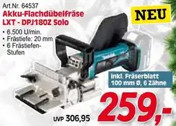 Zgonc Akku-Flachdübelfräse LXT-DPJ180Z Solo Angebot