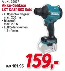 Zgonc Akku-Gebläse LXT DAS180Z Solo Angebot