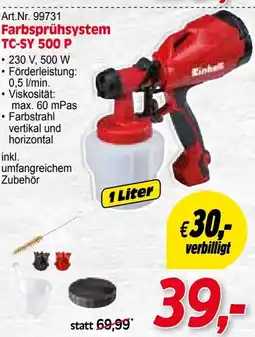 Zgonc Farbsprühsystem TC-SY 500 P Angebot