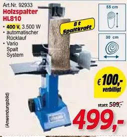 Zgonc Holzspalter HL810 Angebot