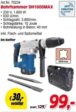 Zgonc Bohrhammer DH1600MAX Angebot
