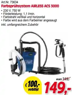 Zgonc Farbsprühsystem AIRLESS ACS 3000 Angebot