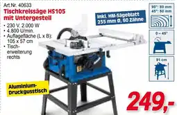 Zgonc Tischkreissäge HS105 mit Untergestell Angebot