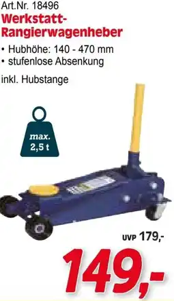 Zgonc Werkstatt- Rangierwagenheber Angebot