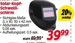 Zgonc Solar-Kopf- Schweiß- schirm Angebot
