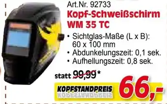 Zgonc Kopf-Schweißschirm WM 35 TC Angebot
