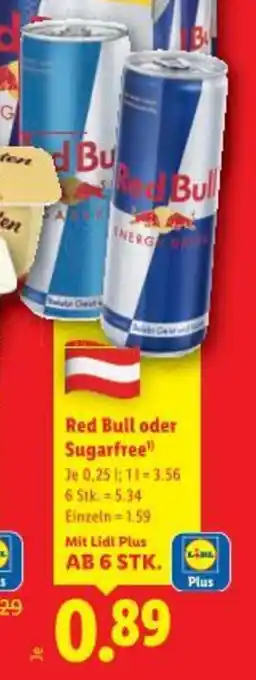 Red Bull oder Sugarfree