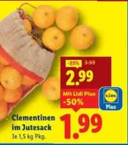 Lidl Clementinen im Jutesack Angebot