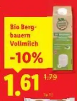 Lidl Bio Berg bauern Vollmilch Angebot