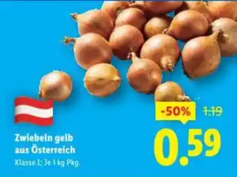 Lidl Zwiebeln gelb aus Österreich Angebot