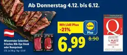 Lidl Wiesentaler Selection Frisches Rib-Eye Steak oder Rumpsteak Angebot