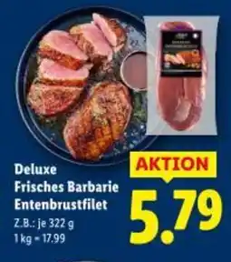 Lidl Deluxe Frisches Barbarie Entenbrustfilet Angebot
