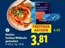 Lidl Nautica Sockeye Wildlachs geräuchert Angebot