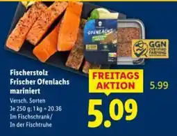 Lidl Fischerstolz Frischer Ofenlachs mariniert Angebot