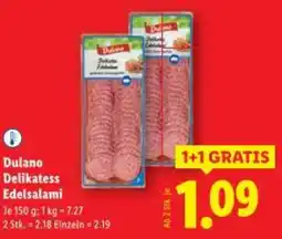 Lidl Dulano Delikatess Edelsalami Angebot