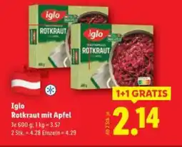 Lidl Iglo Rotkraut mit Apfel Angebot