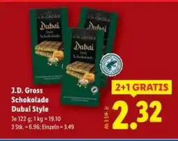 Lidl J.D. Gross Schokolade Dubai Style Angebot