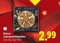 Lidl Deluxe Leberpaté Häppchen Angebot