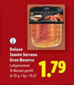 Lidl Deluxe Jamón Serrano Gran Reserva Angebot