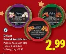 Lidl Deluxe Frischkäsebällchen Angebot