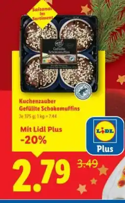 Lidl Kuchenzauber Gefüllte Schokomuffins Angebot
