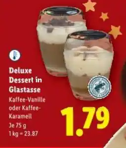 Lidl Deluxe Dessert in Glastasse Angebot