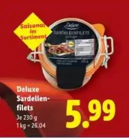 Lidl Deluxe Sardellen filets Angebot