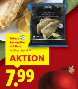 Lidl Deluxe Zanderfilet mit Haut Angebot