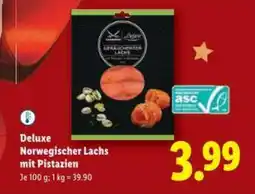 Lidl Deluxe Norwegischer Lachs mit Pistazien Angebot