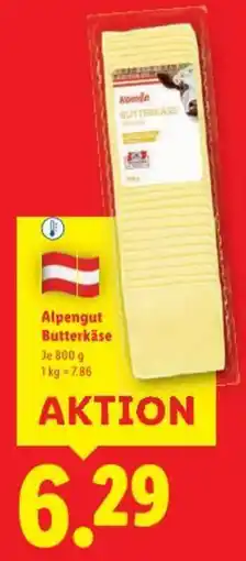 Lidl Alpengut Butterkäse Angebot