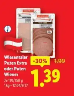 Lidl Wiesentaler Puten Extra oder Puten Wiener Angebot