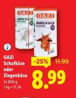 Lidl Gazi schafkäse oder ziegenkäse Angebot