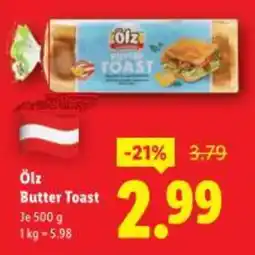 Lidl Ölz Butter Toast Angebot