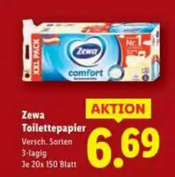 Lidl Zewa Toilettepapier Angebot