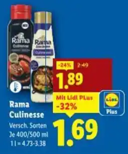 Lidl Rama Culinesse Angebot