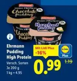 Lidl Ehrmann Pudding High Protein Angebot