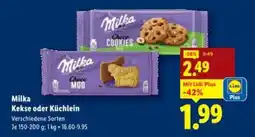 Lidl Milka Kekse oder Küchlein Angebot